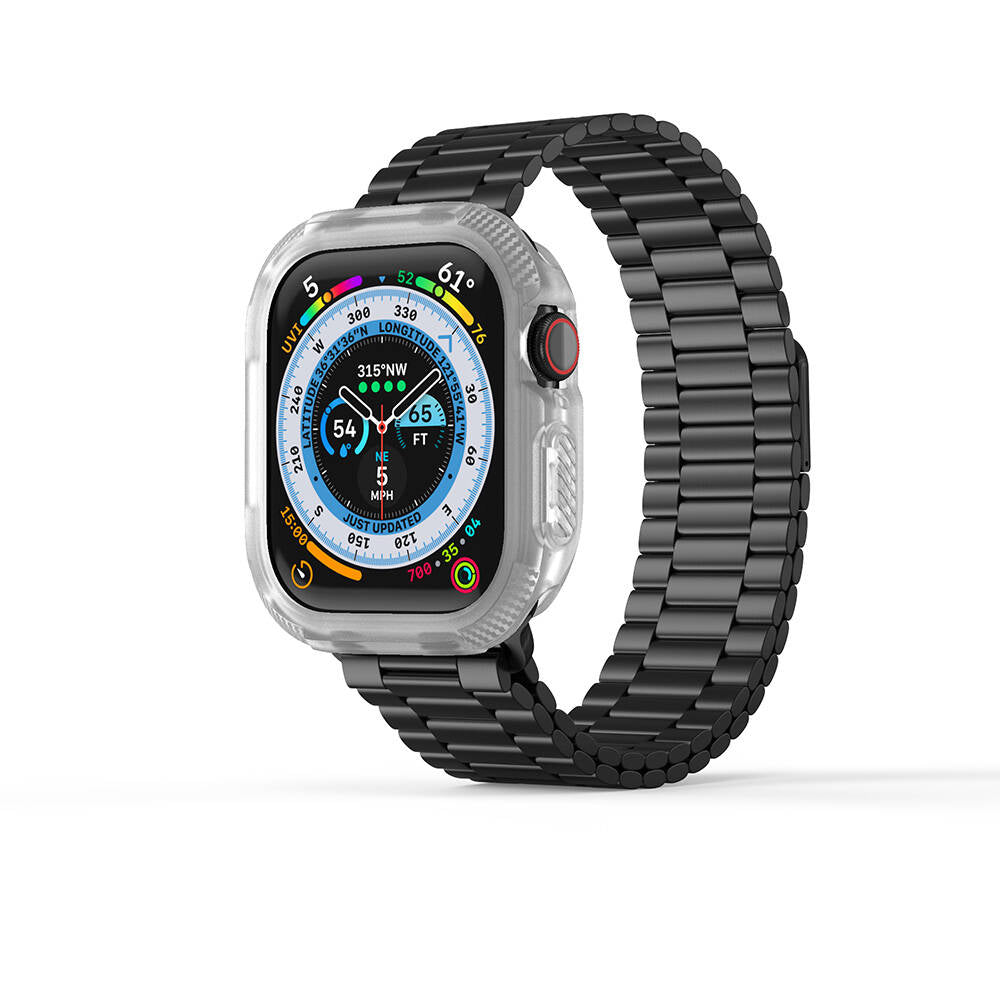 Apple Watch 10 46mm Silikon TPU Kasa Koruyucu Zore Watch Gard 17 Şeffaf