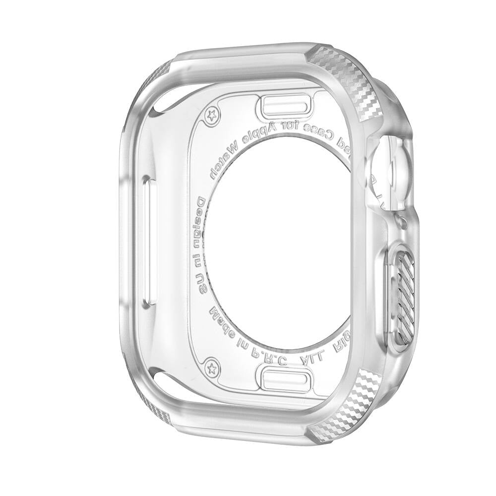 Apple Watch 10 46mm Silikon TPU Kasa Koruyucu Zore Watch Gard 17 Şeffaf