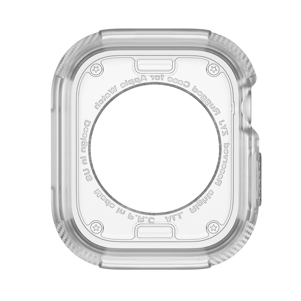 Apple Watch 10 46mm Silikon TPU Kasa Koruyucu Zore Watch Gard 17 Şeffaf