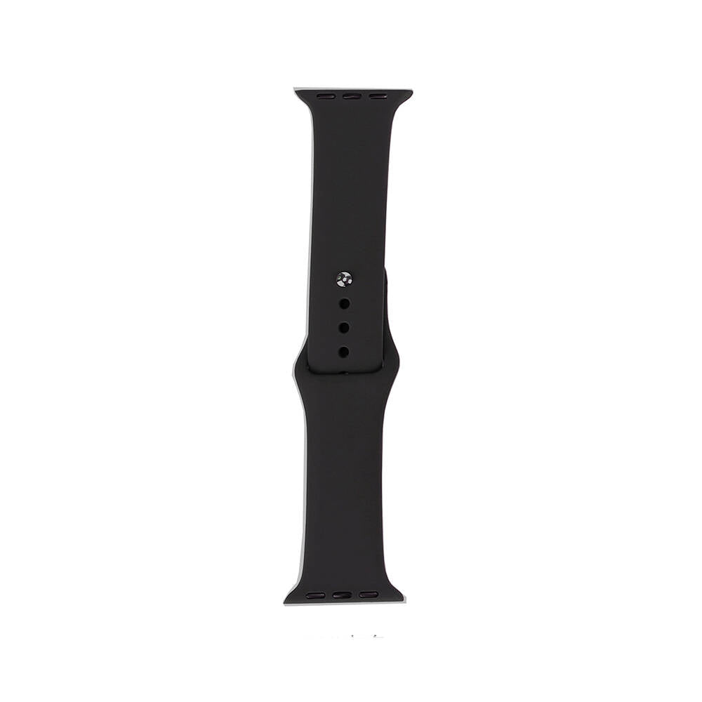 Apple Watch 38mm Band Serisi Klasik Kordon Silikon Strap Kayış Gri