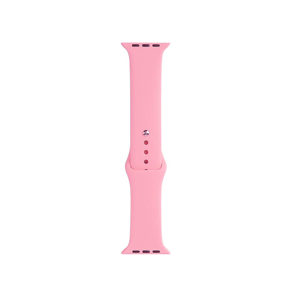 Apple Watch 38mm Band Serisi Klasik Kordon Silikon Strap Kayış Pembe
