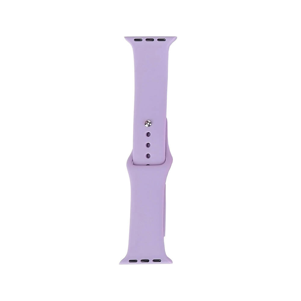 Apple Watch 38mm Band Serisi Klasik Kordon Silikon Strap Kayış Mor