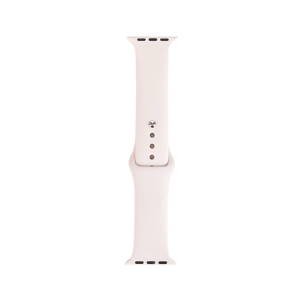 Apple Watch 38mm Band Serisi Klasik Kordon Silikon Strap Kayış Antique White