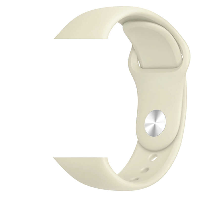 Apple Watch 38mm Zore Klasik Kordon 13-Antique White
