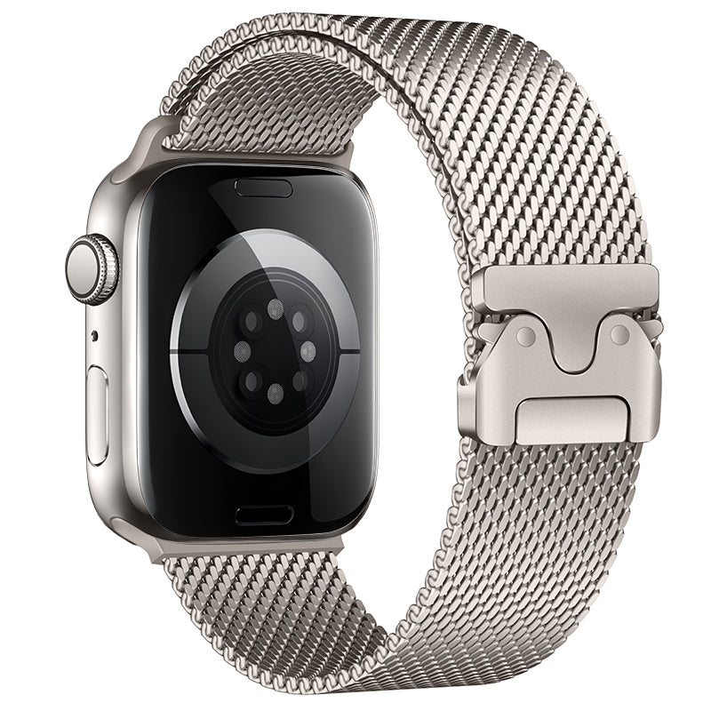Apple Watch 38mm Zore KRD-121 Metal Hasır Kordon Pembe
