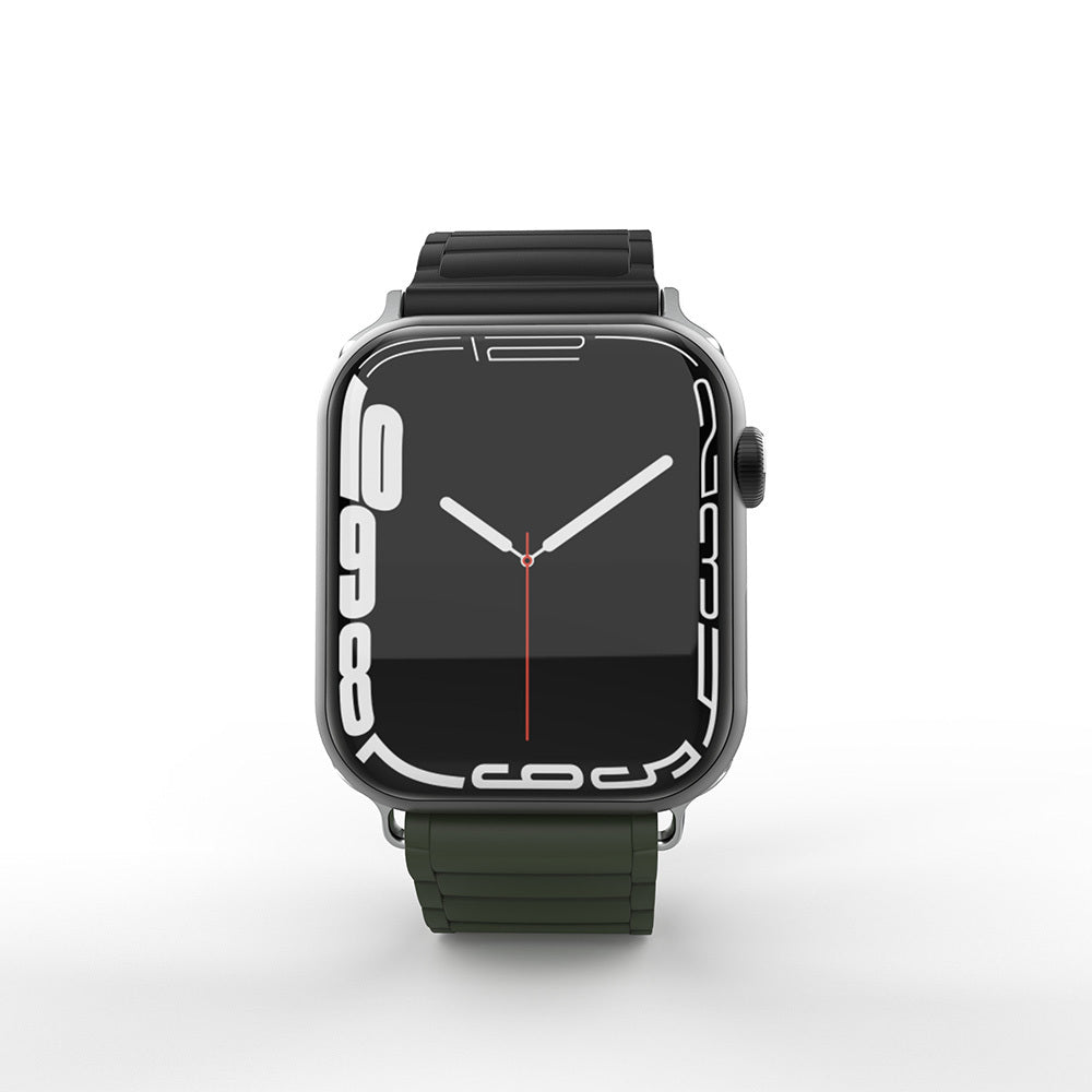 Apple Watch 38mm Zore KRD-122 Silikon Kordon Strap Kayış Kahverengi-Krem