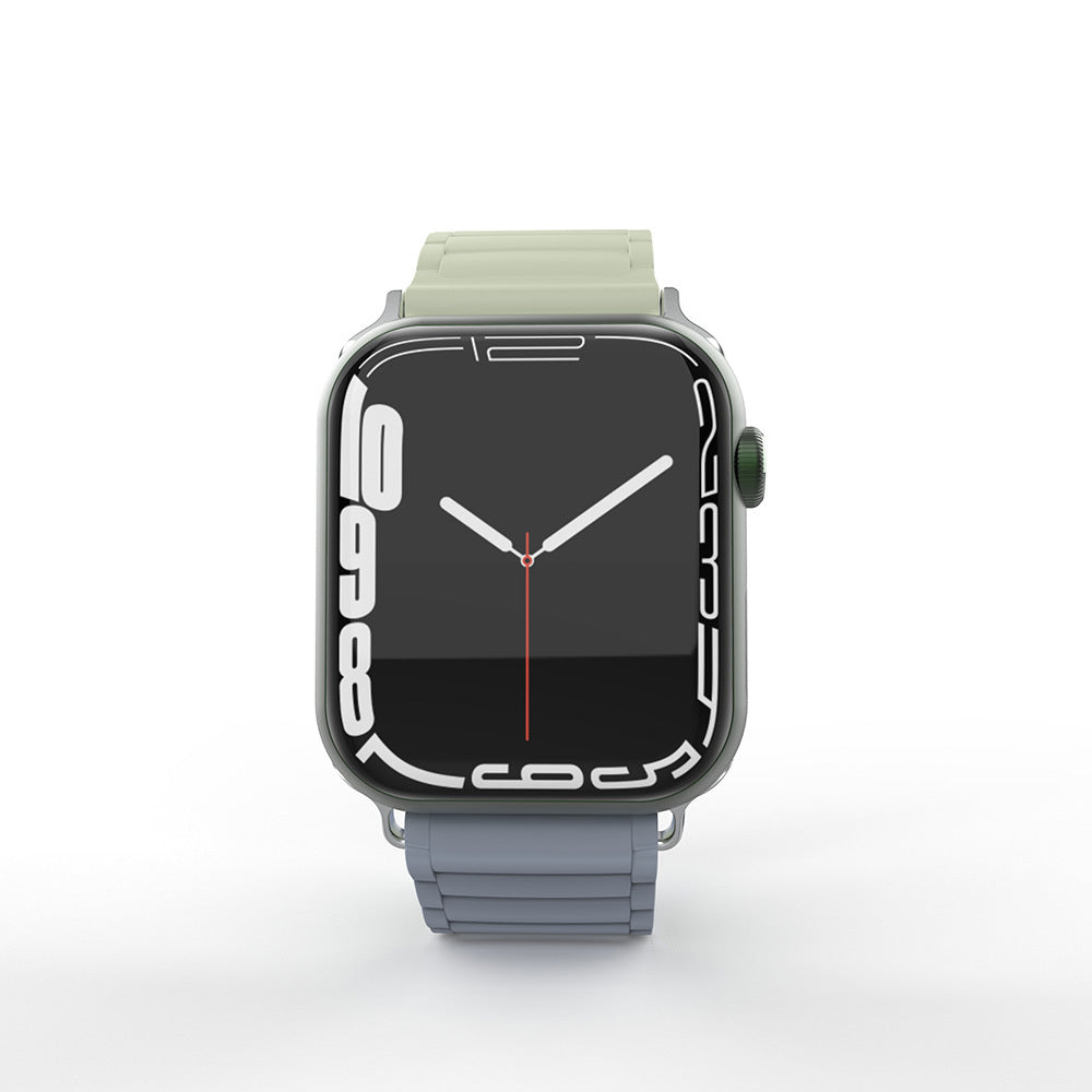 Apple Watch 38mm Zore KRD-122 Silikon Kordon Strap Kayış Mint Lila