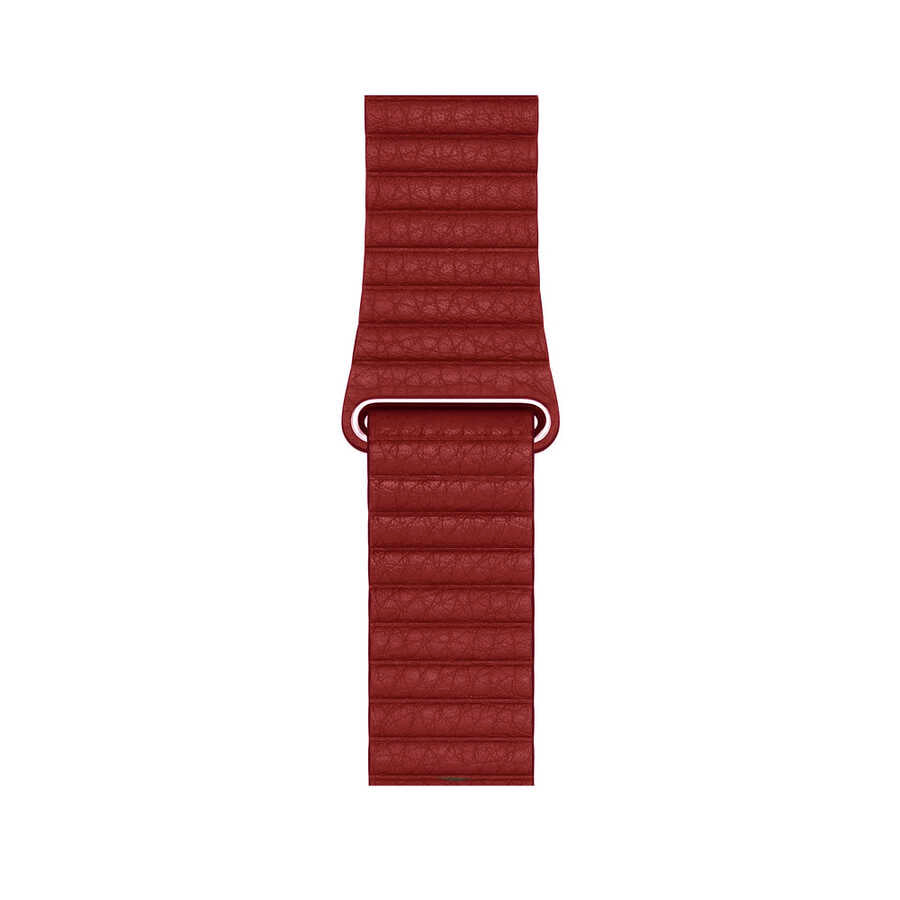 Apple Watch 40mm KRD-09 Deri Lop Kordon Mavi
