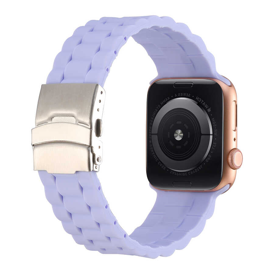 Apple Watch 40mm KRD-72 Silikon Kordon Açık Yeşil