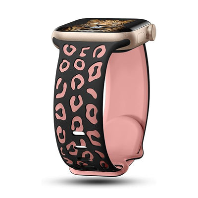 Apple Watch 40mm Zore KRD-140 Silikon Kordon Strap Kayış Siyah-Starlight