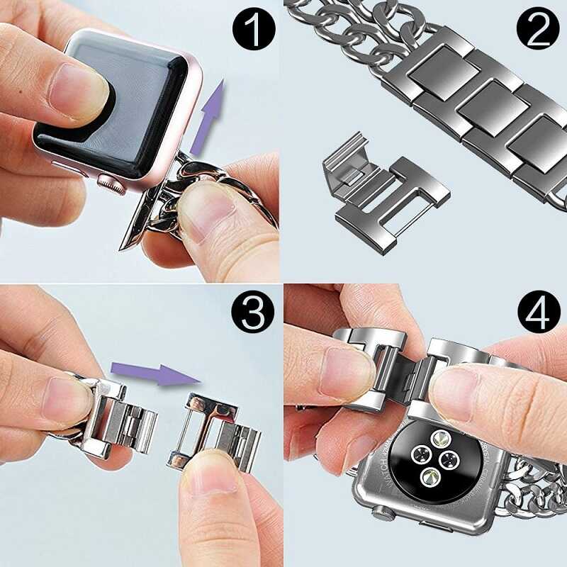 Apple Watch 42mm Cowboy Metal Kordon Gümüş