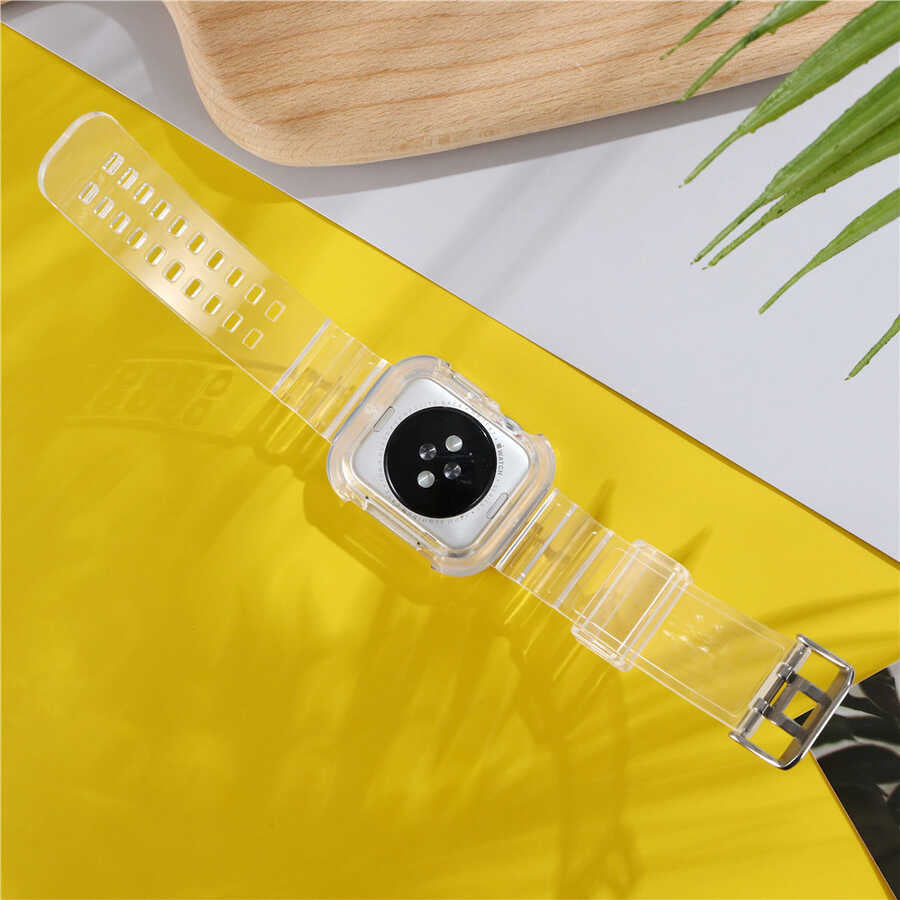 Apple Watch 42mm KRD-27 Silikon Kordon Pembe