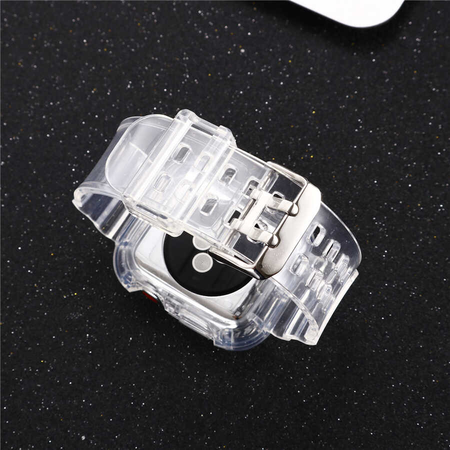 Apple Watch 42mm KRD-27 Silikon Kordon Renksiz