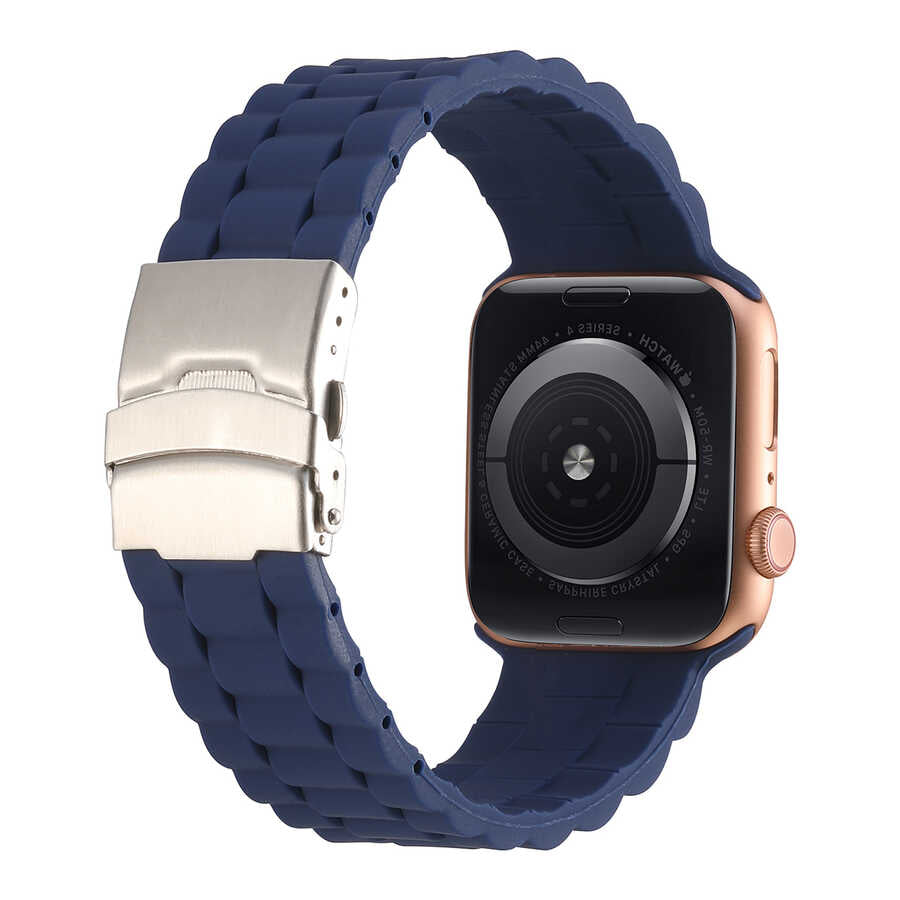Apple Watch 42mm KRD-72 Silikon Kordon Turuncu