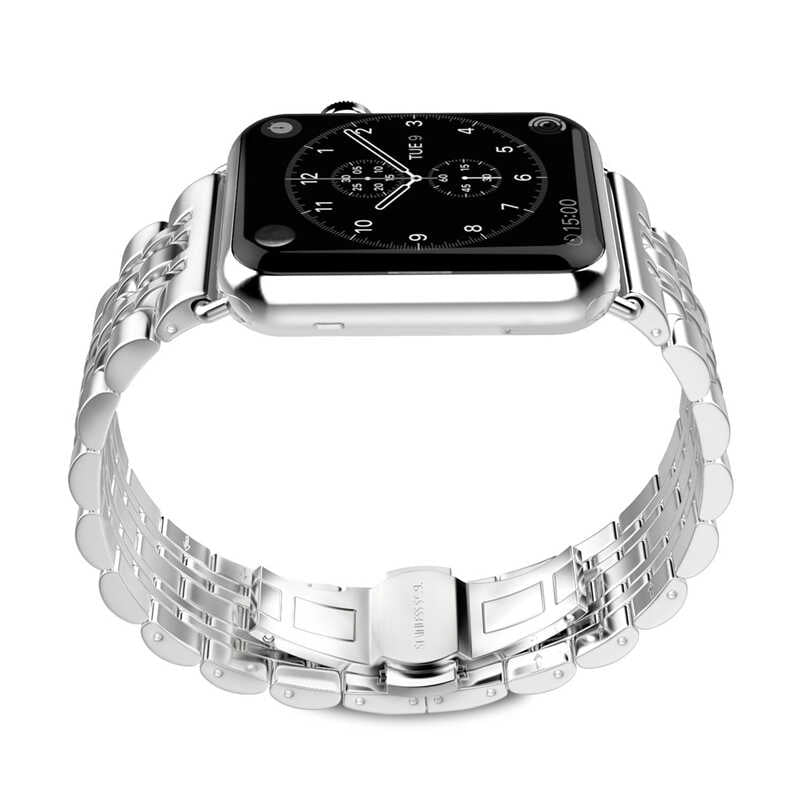 Apple Watch 44mm KRD-14 Metal Kordon Gümüş
