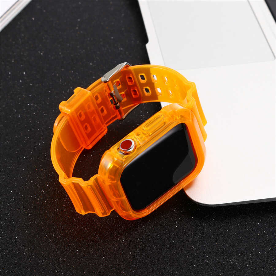 Apple Watch 44mm KRD-27 Silikon Kordon Yeşil