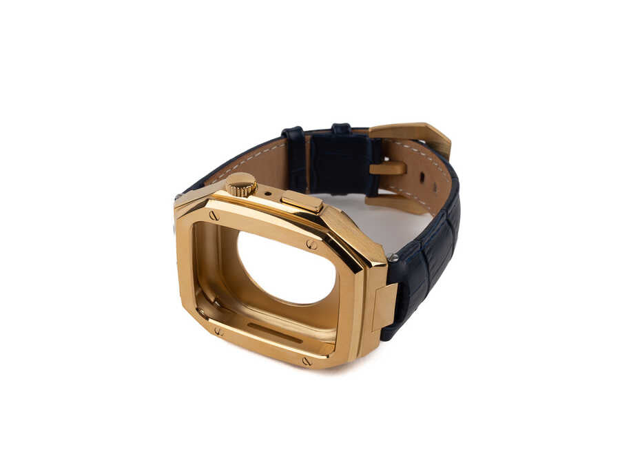 Apple Watch 44mm KRD-67 Kordon Lacivert-Gümüş