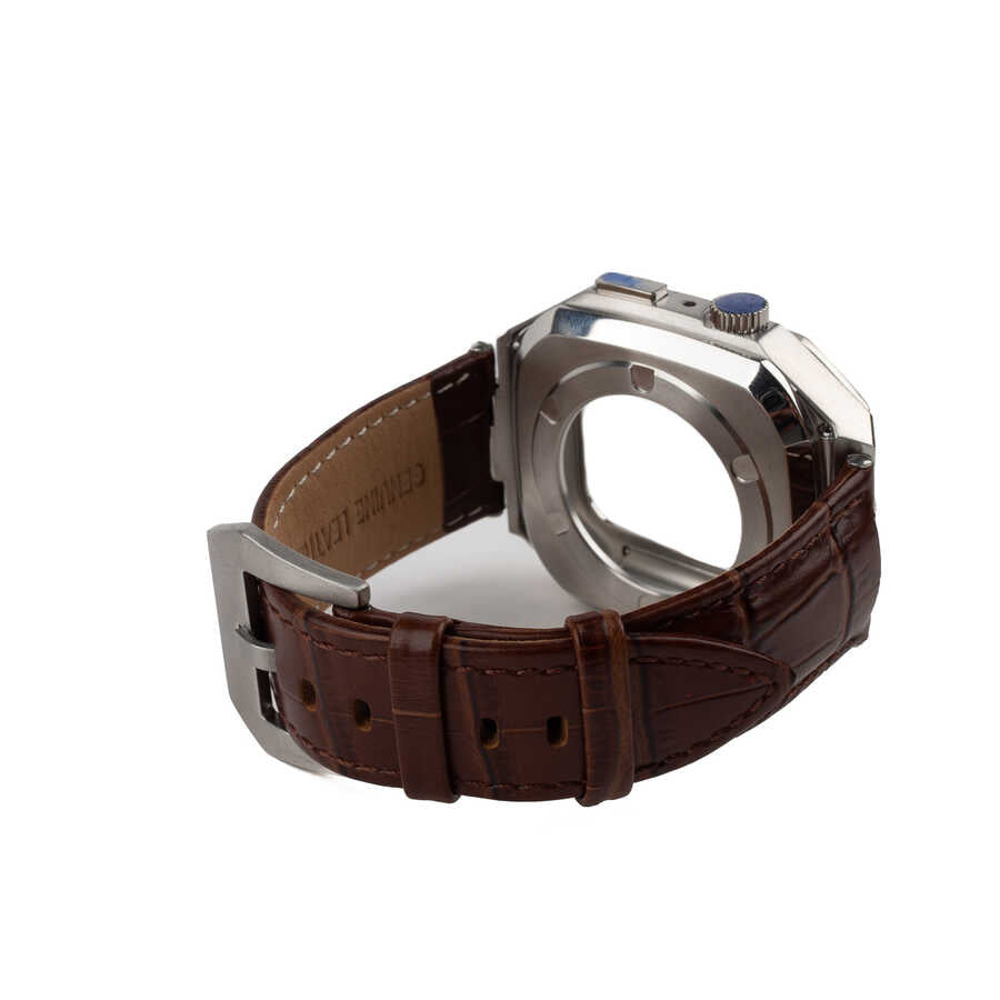 Apple Watch 44mm KRD-67 Kordon Lacivert-Gold