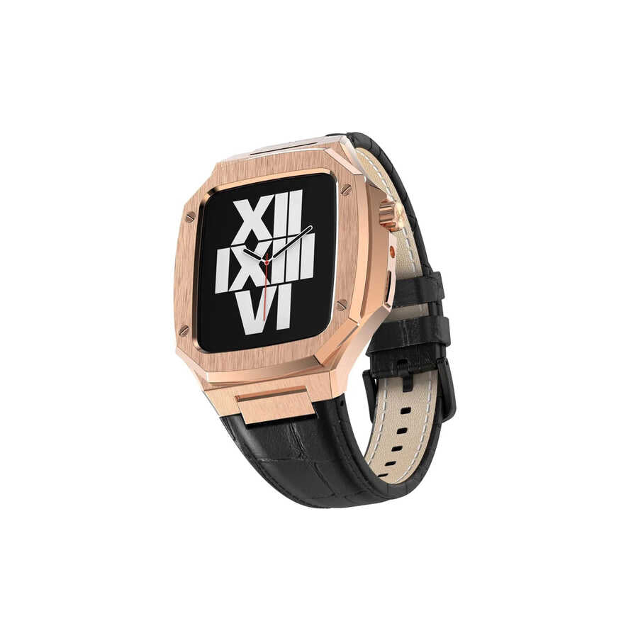 Apple Watch 44mm KRD-67 Kordon Yeşil-Gold