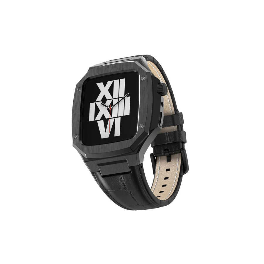Apple Watch 44mm KRD-67 Kordon Yeşil-Gold