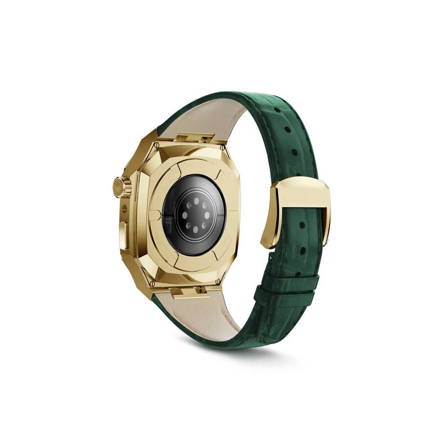 Apple Watch 44mm KRD-67 Kordon Lacivert-Gold