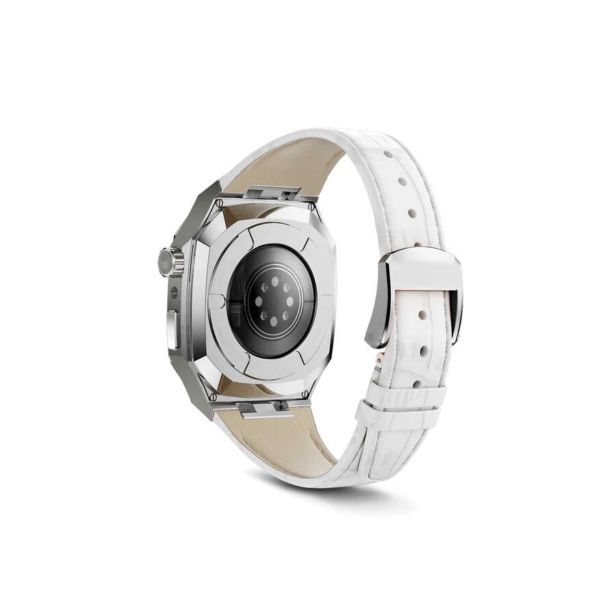 Apple Watch 44mm KRD-67 Kordon Yeşil-Gold