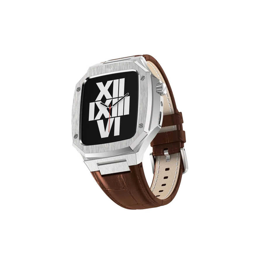 Apple Watch 44mm KRD-67 Kordon Lacivert-Gümüş