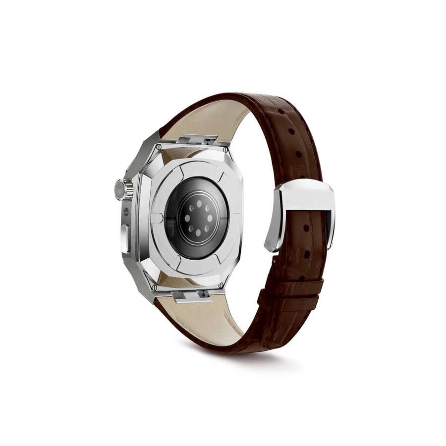 Apple Watch 44mm KRD-67 Kordon Lacivert-Gold