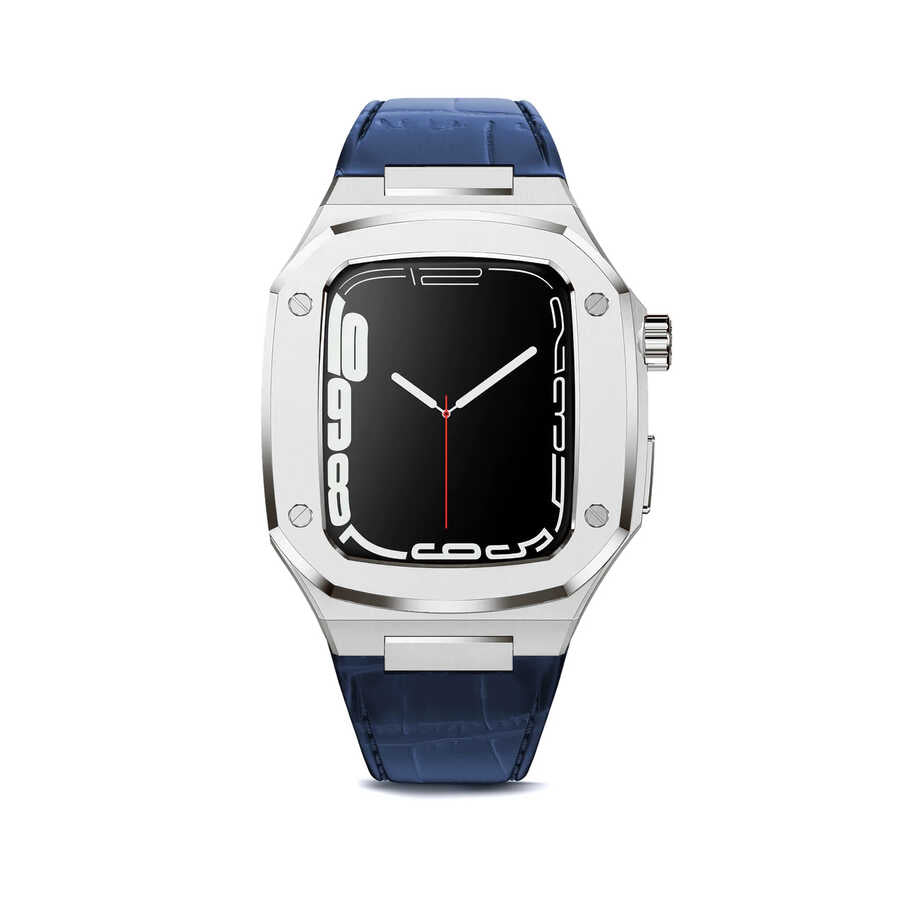Apple Watch 44mm KRD-67 Kordon Lacivert-Gümüş