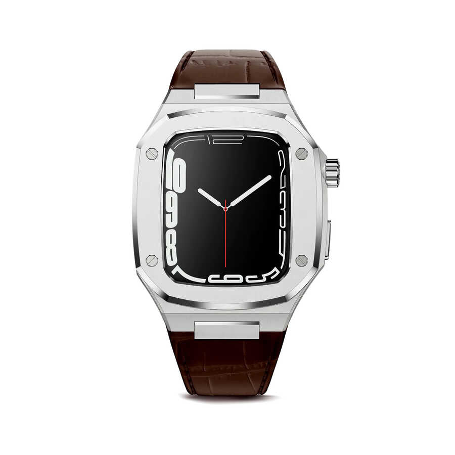Apple Watch 44mm KRD-67 Kordon Lacivert-Gold