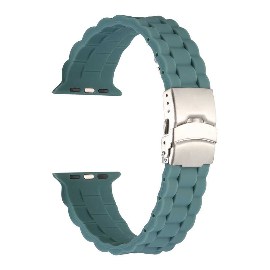 Apple Watch 44mm KRD-72 Silikon Kordon Lacivert