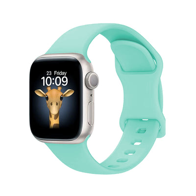 Apple Watch 44mm Zore KRD-131 Silikon Kordon Strap Kayış Koyu Yeşil