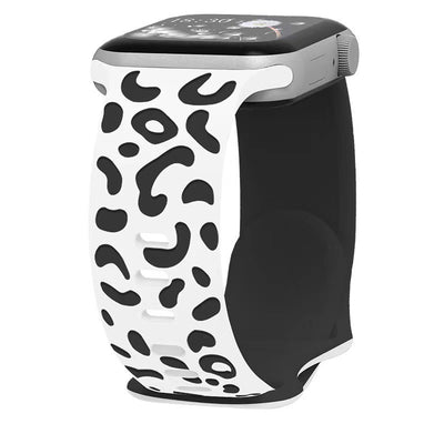 Apple Watch 44mm Zore KRD-140 Silikon Kordon Strap Kayış Yeşil-Siyah