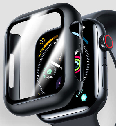 Apple Watch 44mm Zore Watch Gard Ekran Koruyucu Siyah