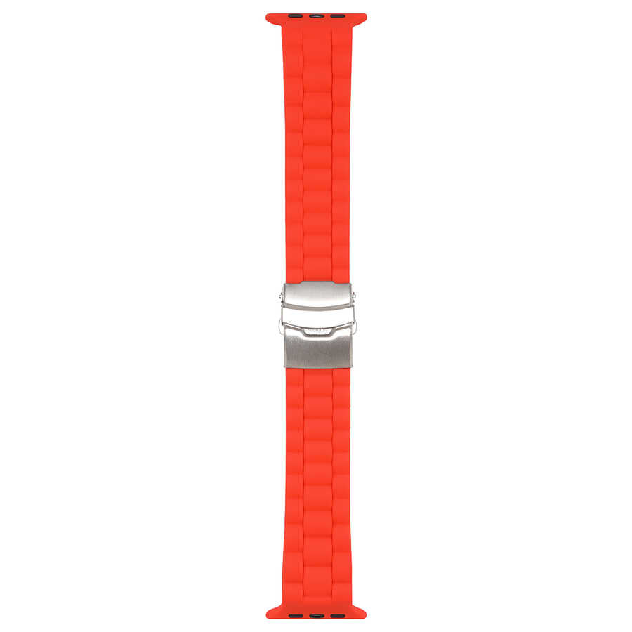 Apple Watch 7 41mm KRD-72 Silikon Kordon Sarı