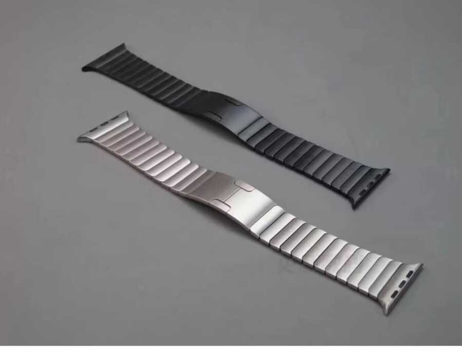 Apple Watch 7 45mm KRD-35 Metal Kordon Gri