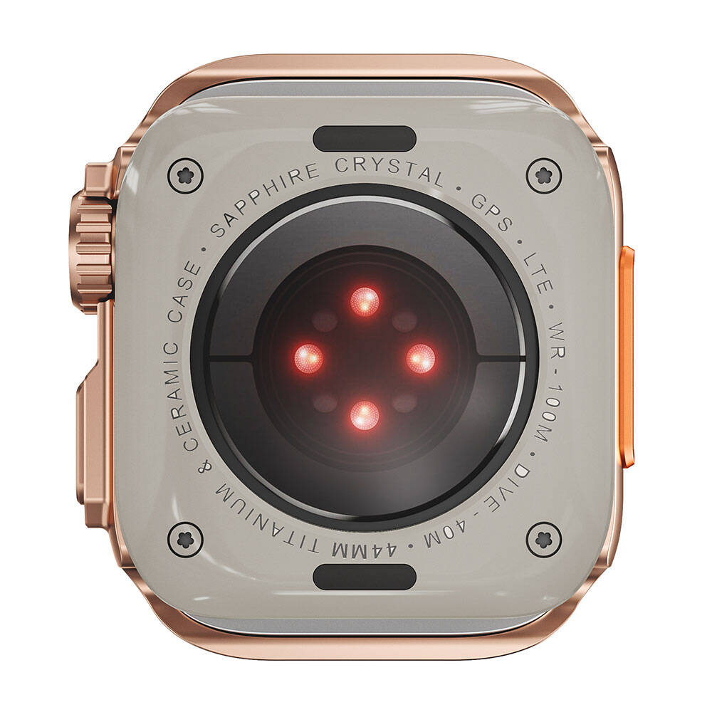 Apple Watch 7 45mm to Apple Watch Ultra 49mm Kasa Dönüştürücü Zore Watch Gard 33 Titanyum