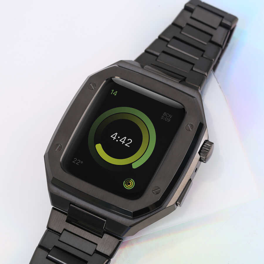 Apple Watch 7 45mm Zore KRD-64 Metal Kordon Gümüş