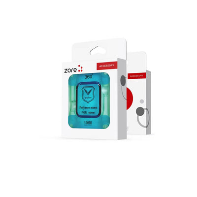 Apple Watch 7 45mm Zore Polymer Nano Ekran Koruyucu + Kolay Uygulama Aparatlı Siyah