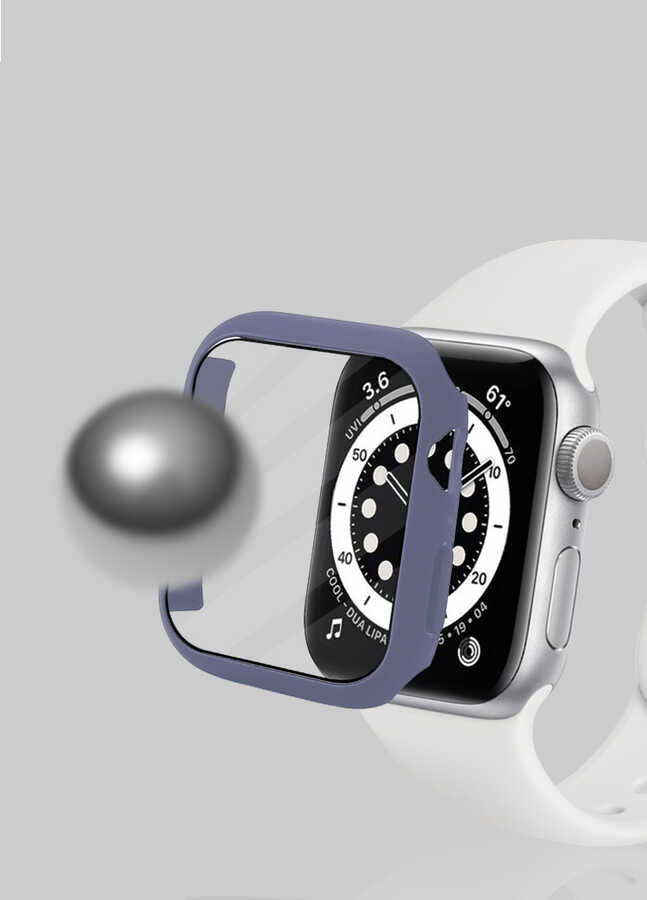 Apple Watch 7 45mm Zore Watch Gard 01 Ekran Koruyucu Gümüş