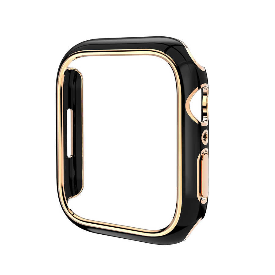 Apple Watch 7 45mm Zore Watch Gard 06 Sert PC Koruyucu Siyah