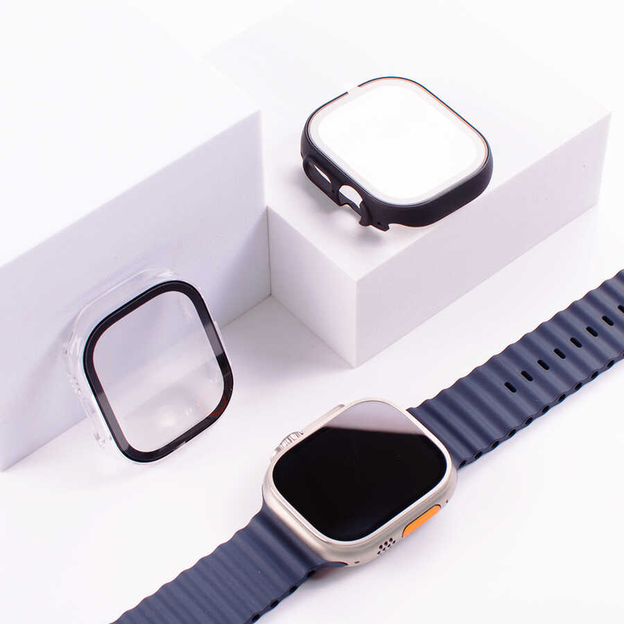 Apple Watch Ultra 49mm Kasa ve Ekran Koruyucu Zore Watch Gard 20 Renksiz