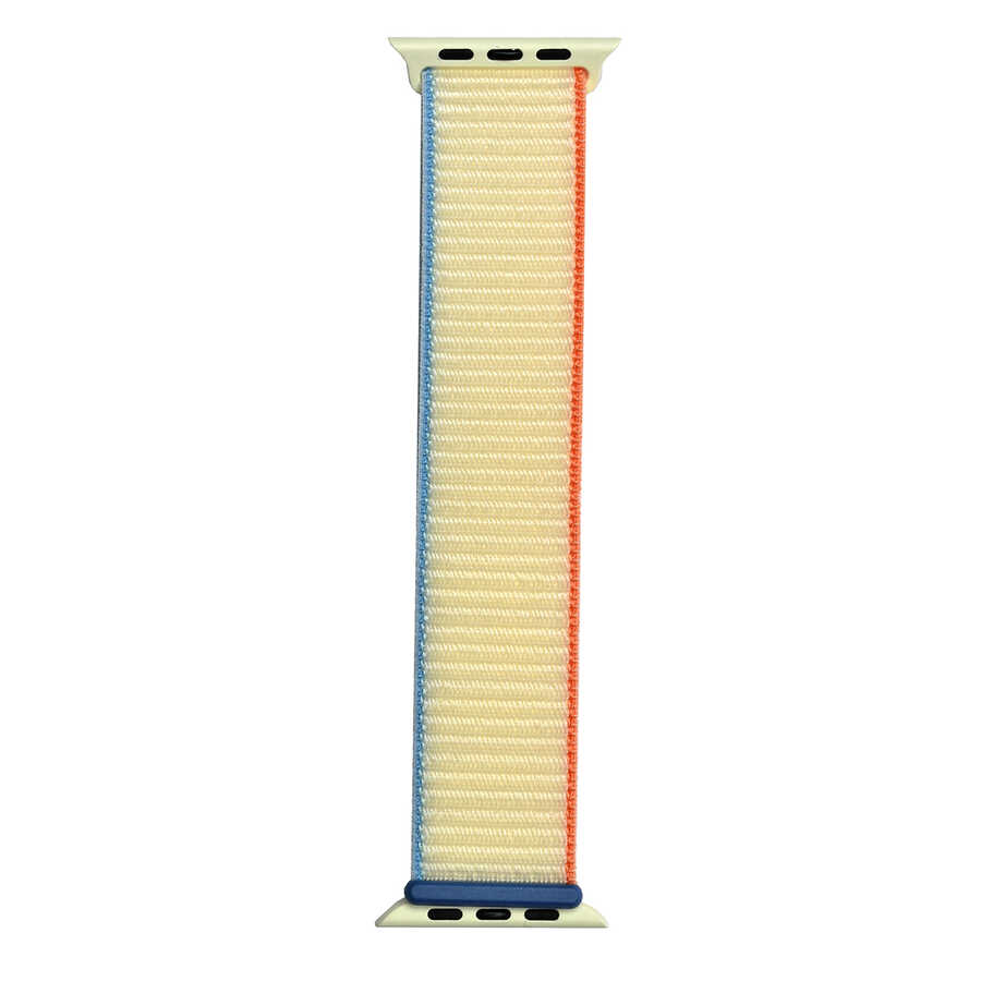 Apple Watch Ultra 49mm Kordon Zore KRD-03 Hasır Strap Kayış 66-Cream