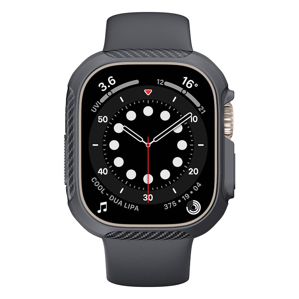 Apple Watch Ultra 49mm Silikon TPU Kasa Koruyucu Zore Watch Gard 31 Gri