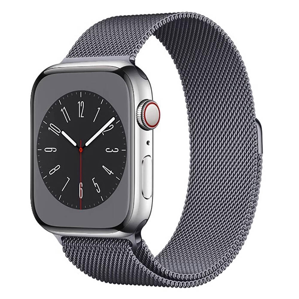 Apple Watch Ultra 49mm Zore Band-01 Metal Kordon Gri