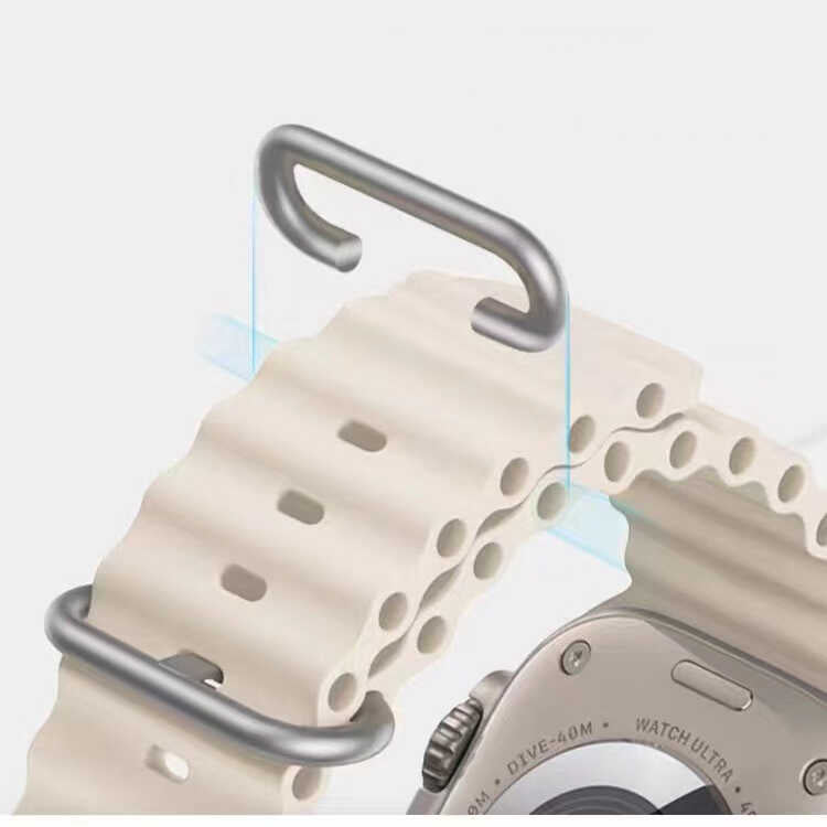 Apple Watch Ultra 49mm Zore KRD-75 Silikon Kordon Siyah