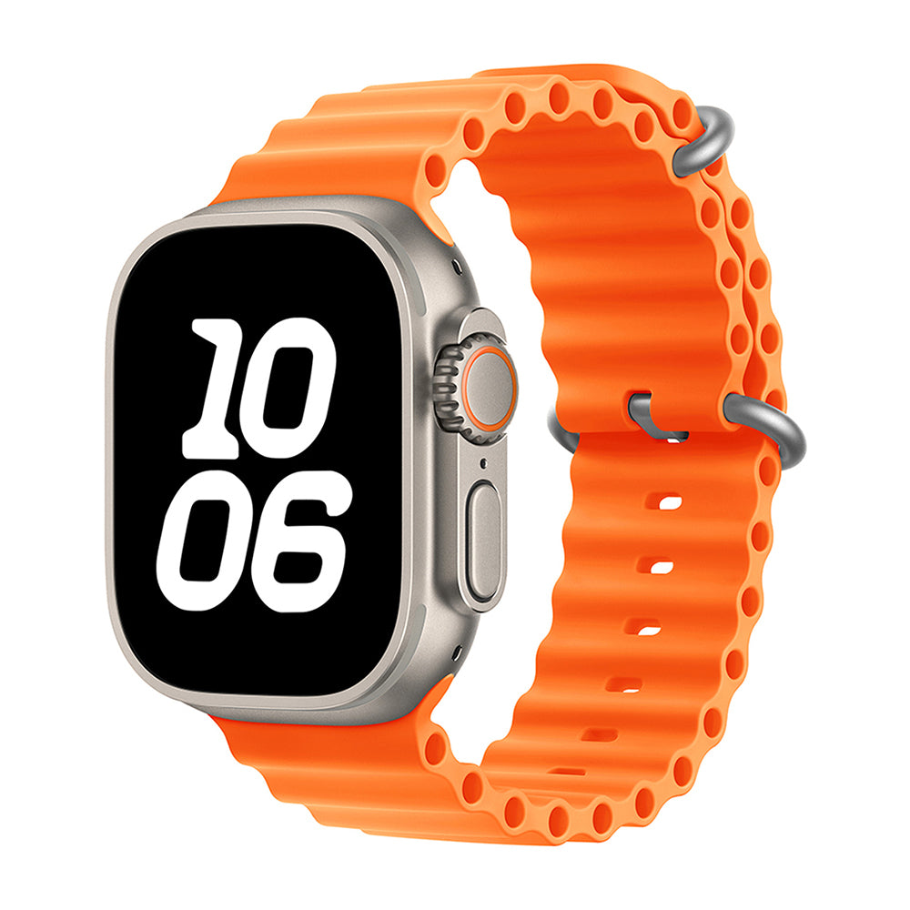 Apple Watch Ultra 49mm Zore KRD-75 Silikon Kordon Turuncu