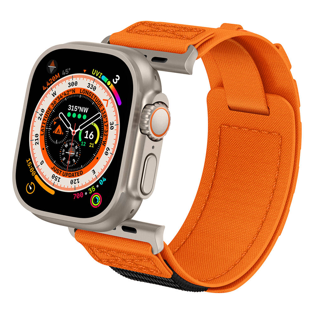 Apple Watch Ultra 49mm Zore KRD-99 Hasır Kordon Gri