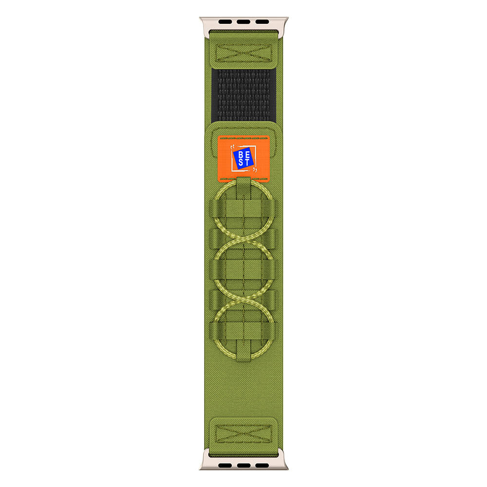 Apple Watch Ultra 49mm Zore KRD-99 Hasır Kordon Gri