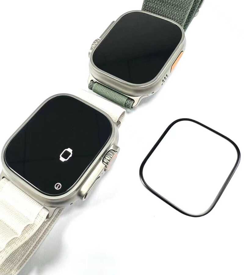 Apple Watch Ultra 49mm Zore PMMA Pet Saat Ekran Koruyucu Siyah